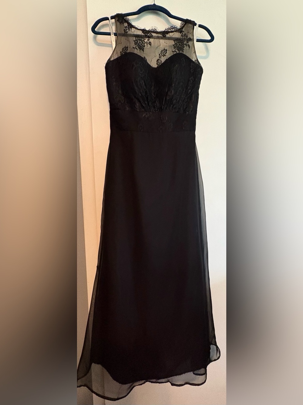 Impression Bridal Black Formal Gown - Illusion Lace Sz 8